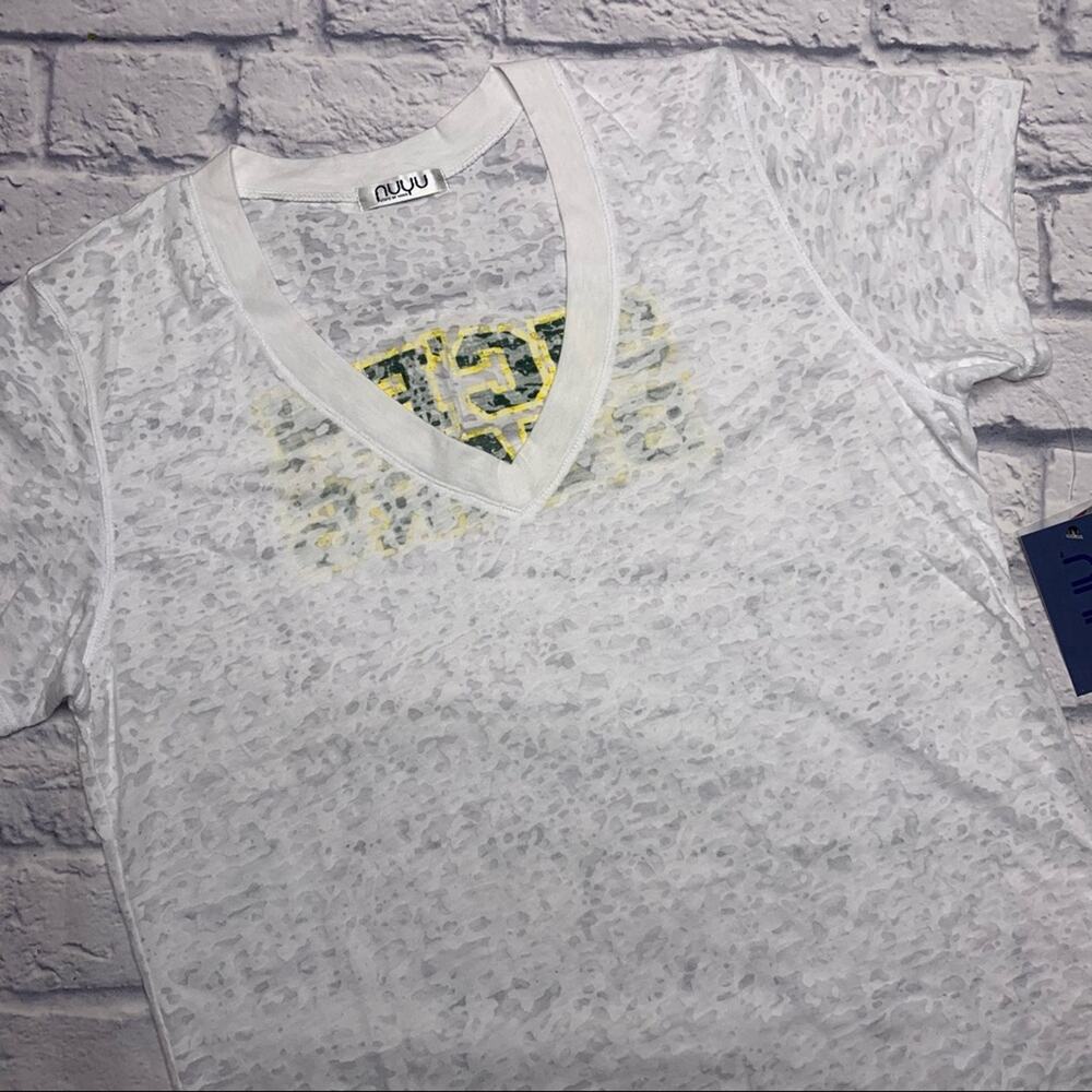 NEW NUYU Baylor Bears Deep V-Neck Burnout Tee - Picture 3 of 8
